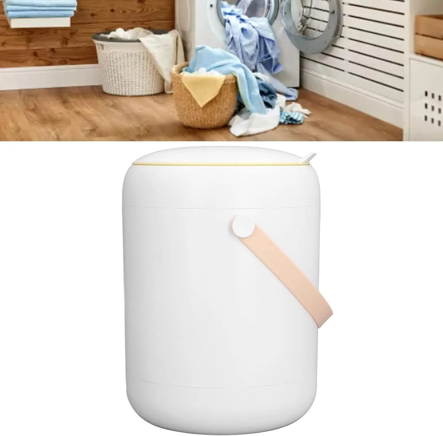 Portable Washer,  Washing Machine, Intelligent Underwear Washer 3L Capacity  Plug 100 240V for Small Clothes Like , Undergarment