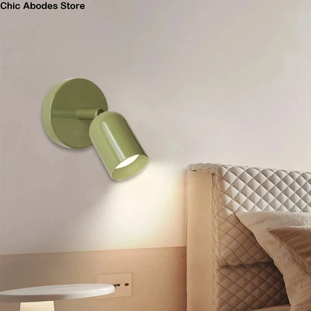 

Nordic Minimalist LED Wall Lamp Double Head Design Creative Ambiance Light Modern Simple Bedside Lamp Corridor