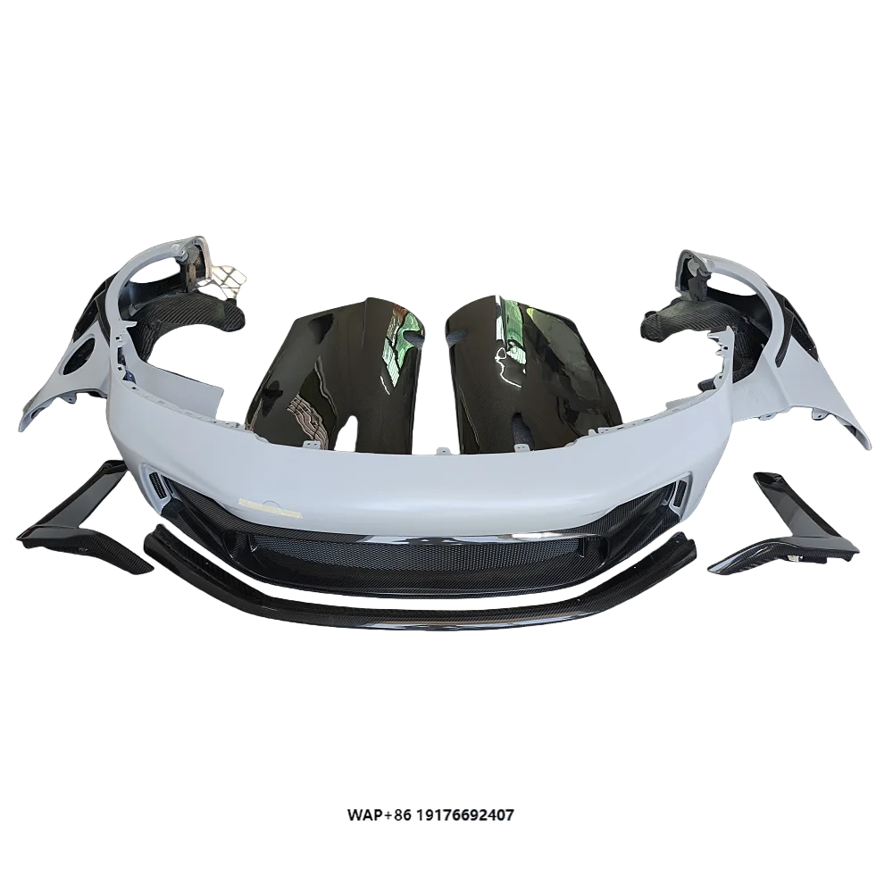 Suitable for  992 911 Retrofit Upgrade GT3RS Model Dry Carbon Fiber Front Bumper Mudguard Body Kit