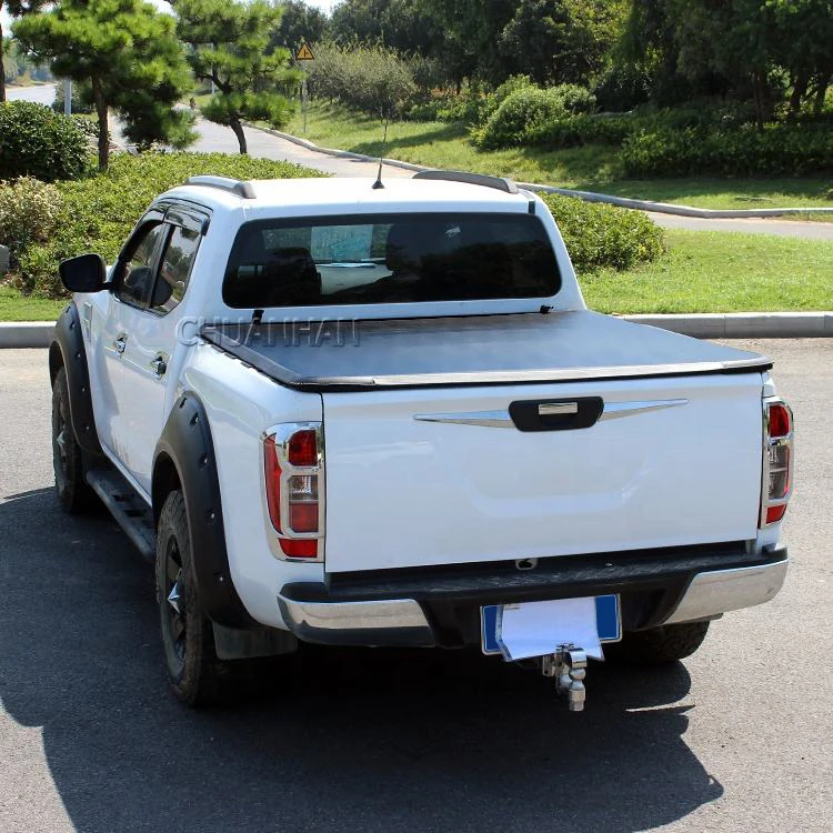 4x4 roller shutter  soft tri fold folding bed tonneau cover for np300 dmax tacoma