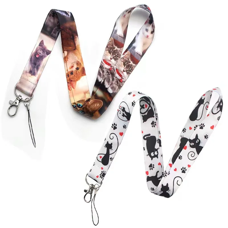 

Wholesale!!!Cats Cute Medical Cat Doctor Nurse Neck Strap Lanyard for Key ID Card Mobile Phone Straps USB Badge Holder Hang Rope