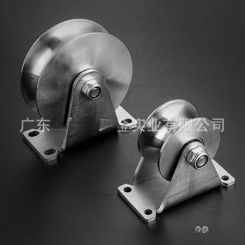 Image 5: Poulie de levage à câble en acier inoxydable pour trépied, roue de suspension robuste pour portes coulissantes, poulie de rail à roulement lourd