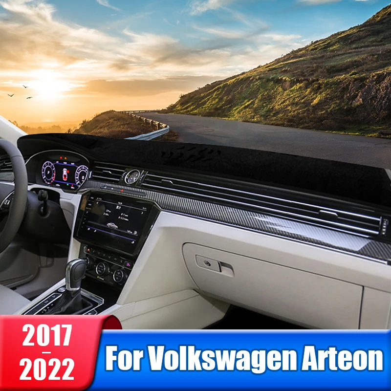 Car Dashboard Cover For Volkswagen VW Arteon 2017 2018 2019 2020 2021 2022 Instrument Desk Sun Shade Non-slip Pad Accessories