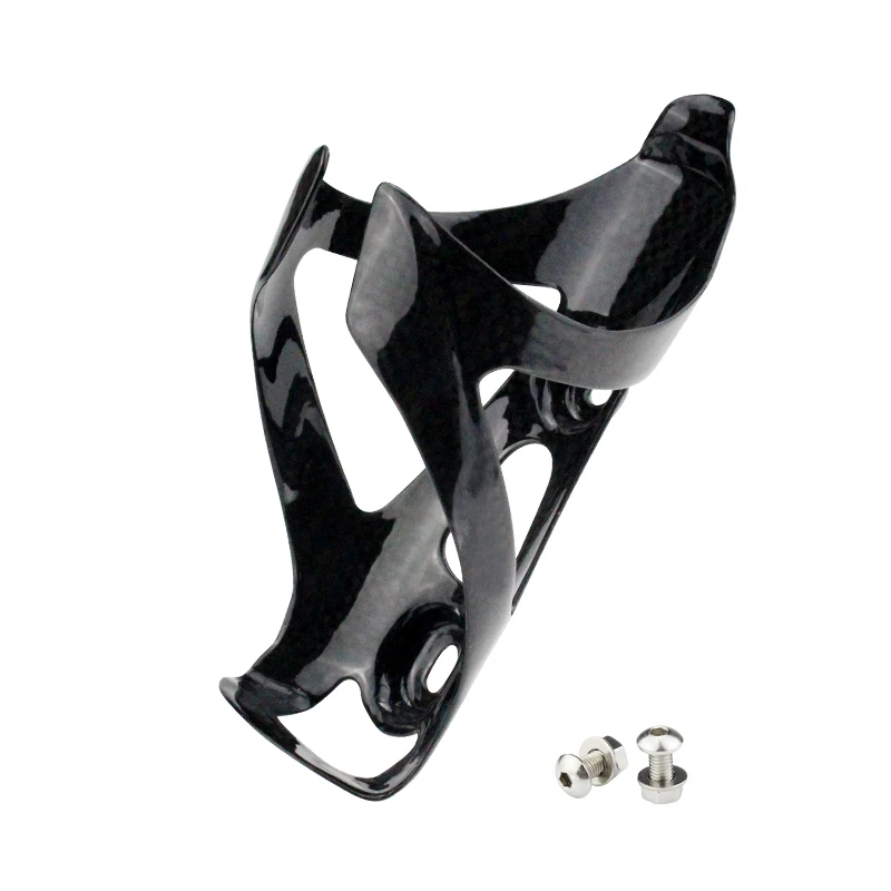 Black MTB Carbon Fiber Bicycle Water Bottle Cage Water Bottles Holder Bike