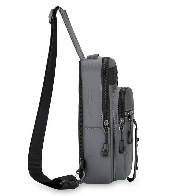 High Quality Men's Crossbody Bag Fashion Casual Waist Packs Male Chest Handbag Bolsa 3