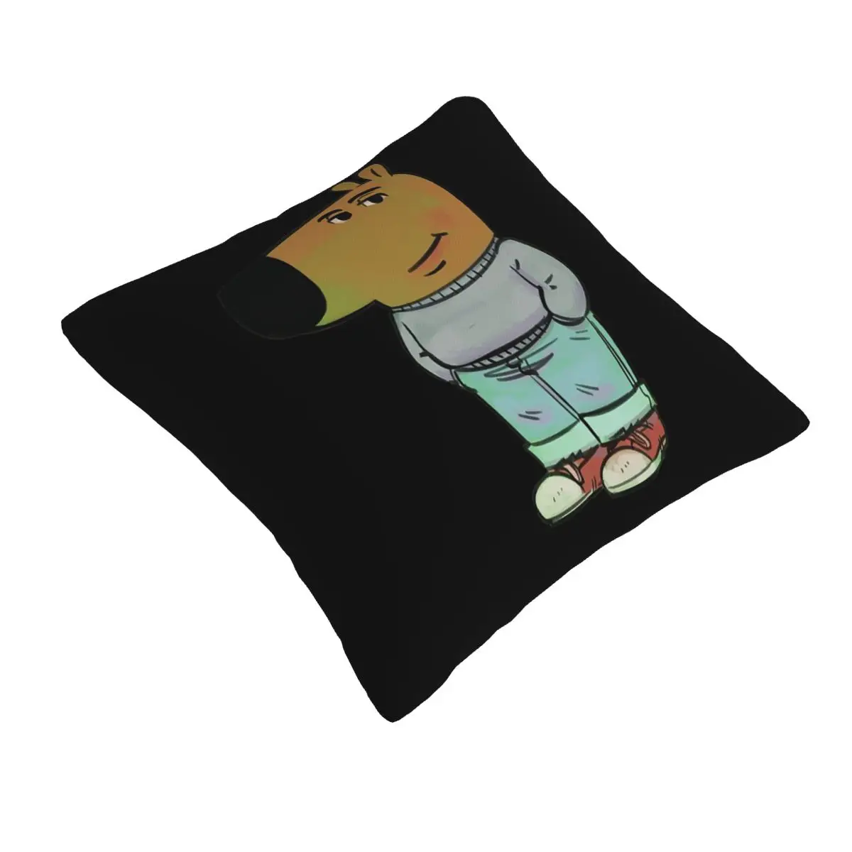 Chill Guy Square Pillowcase Pillow Cover Cushion Zip Decorative Comfort Throw Pillow for Home Car