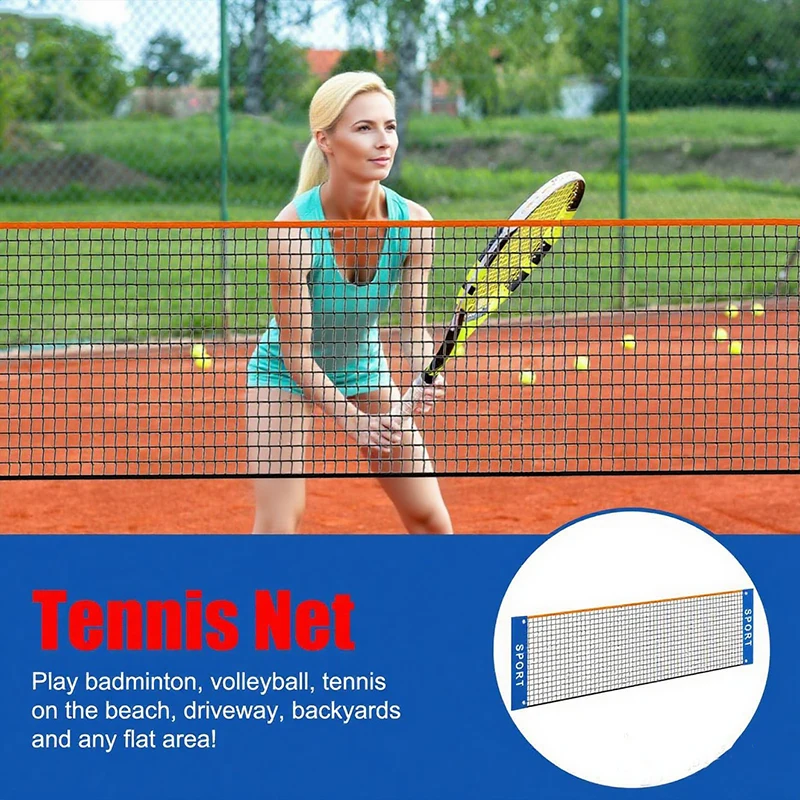 1 قطعة شبكة تنس وكرة الريشة المحمولة بعرض 3.1 متر مثالية للحدائق والملاعب والشواطئ والساحات الخلفية للاستخدام الداخلي/الخارجي غير متضمنة #5