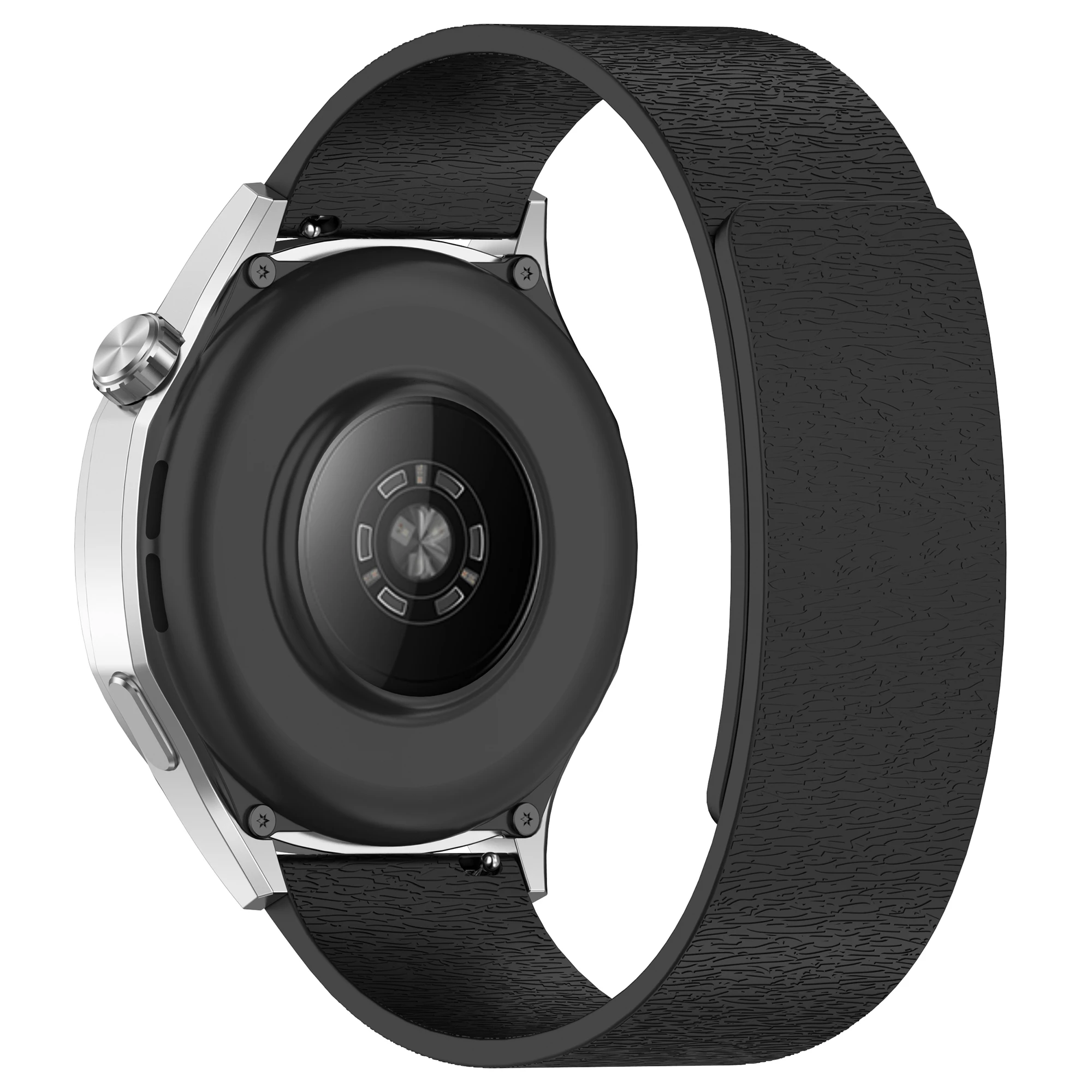 

Watch Band for Huawei Watch GT 4 41mm / Garmin Venu 3S / Forerunner 265S Cloud Wood Grain Universal 18mm Silicone Magnetic Strap