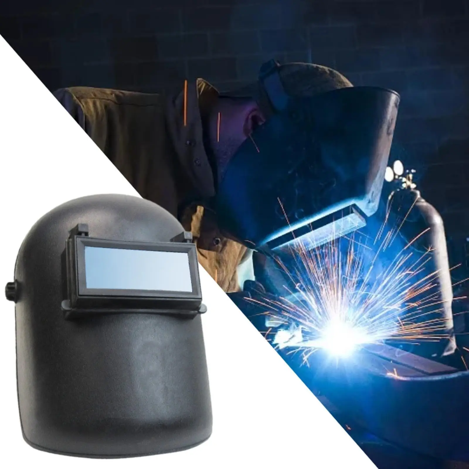 Welder Mask Hood Cap Protector Auto Darkening Welding Helmet for Industrial Cutting Electric Welding ARC Weld Grinding Soldering