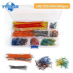 140-840pcs U Shape Solderless Breadboard Jumper Cable Wire Kit 14 Types Lengths for PCB Bread Board Prototyping Circuits Boards