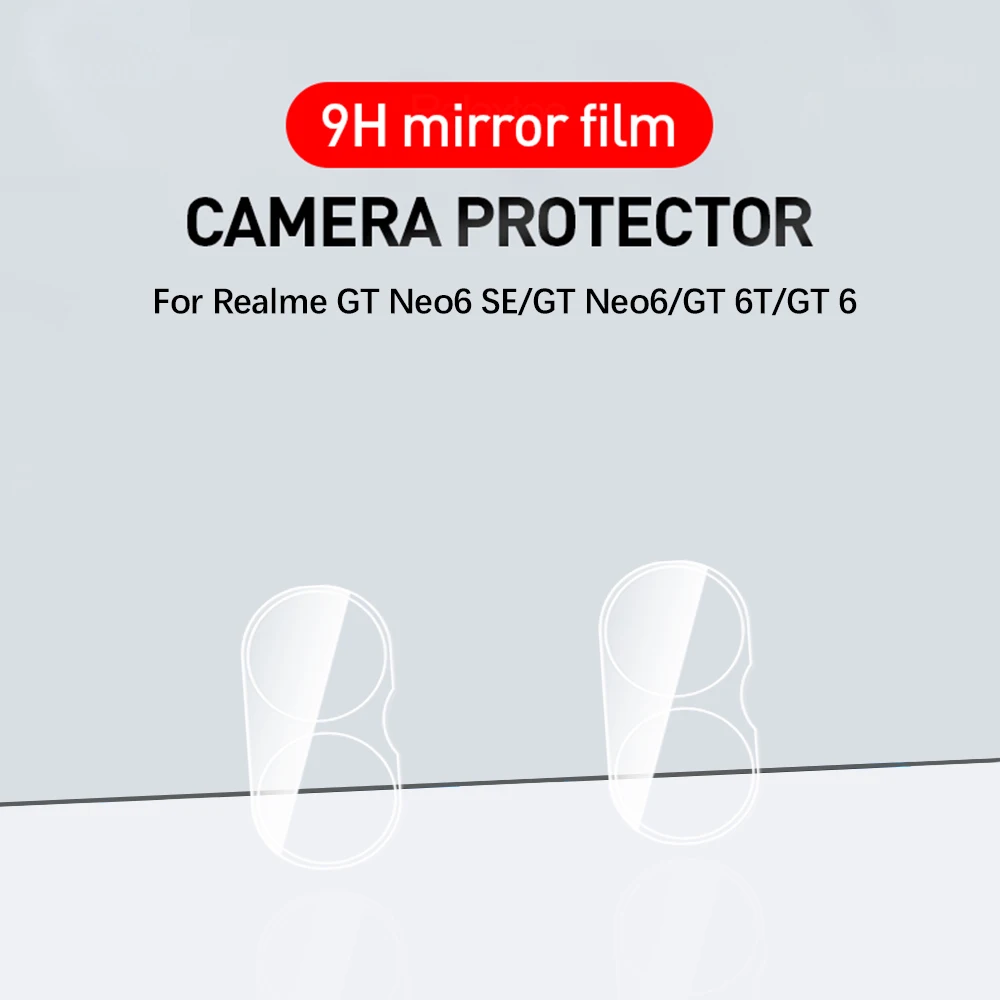 2Pcs 3D Clear Camera Protector For Realme GT Neo6 SE Realmi GT6 6T 6  T Full Coverage Back Lens Tempered Glass RealmeGT6 5G 2024