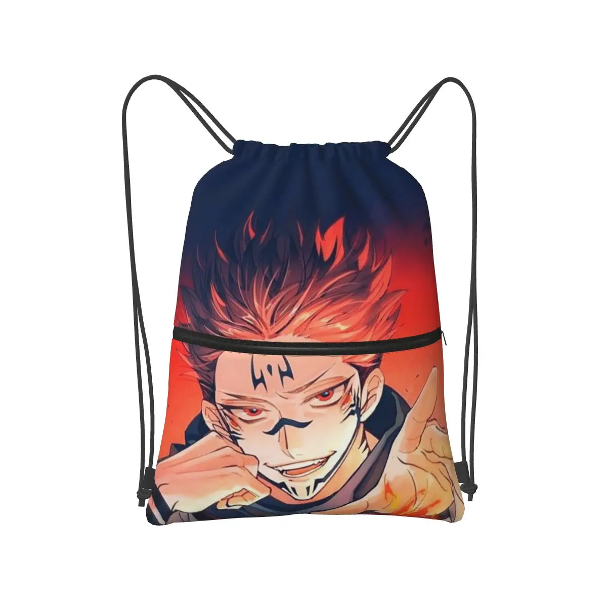 

Sukuna Ryomen - Jujutsu Kaisen Backpacks Fashion Drawstring Bundle Pocket Sports Bag Book Bags for Man Woman Students
