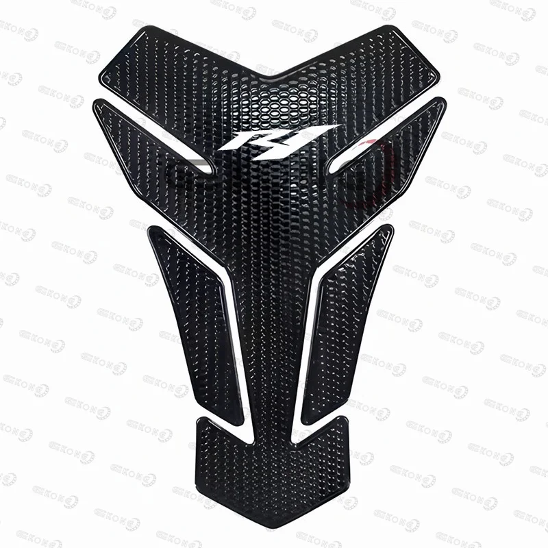 YZF R1 R1M R15 R25 R3 R6 R7 R9 YZFR1 YZF3 YZFR7 오토바이 카본 파이버 3D 연료 탱크 패드 데칼 보호 스티커