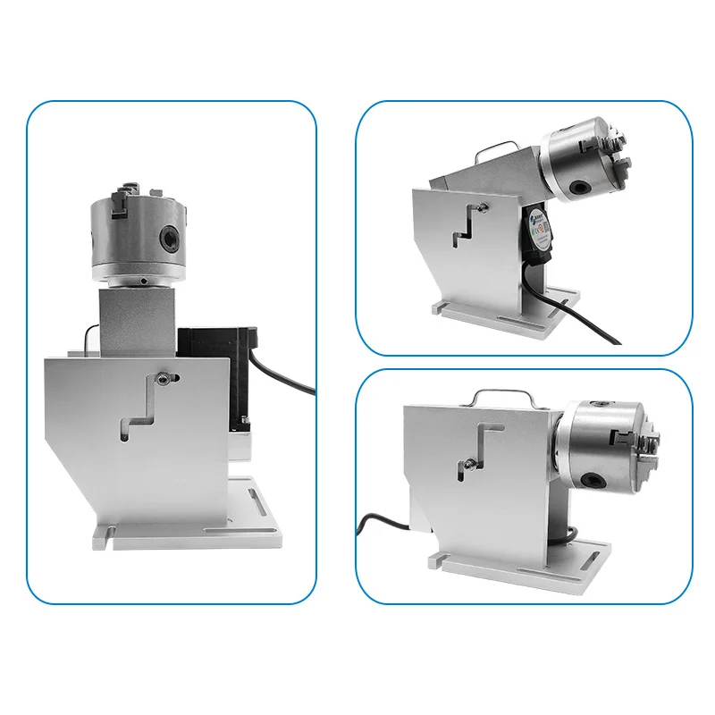 Imagem -06 - Através do Furo Design ly Sd80 Sd100 Garras Eixo Rotativo Diâmetro 80 mm 100 mm Max para Fibra Laser Escultura Gravura Mar Profissional