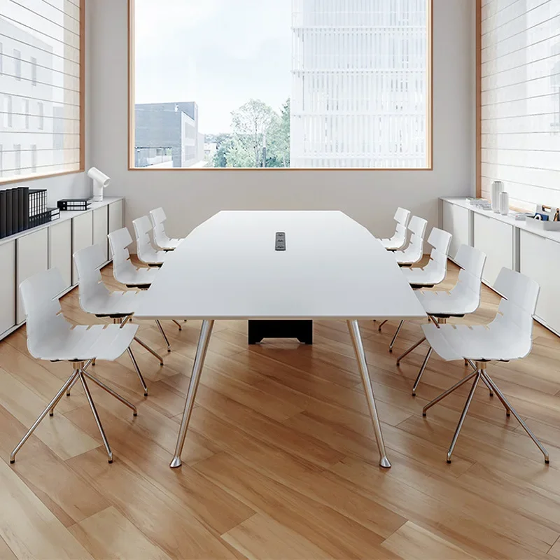 Conference Simple Modern Small Table Meeting Room Negotiation Desk and Chair Office