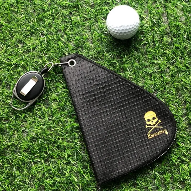 

Strong Absorbent Golf Ball Cleaning Towel With Carabiner Hook Water Absorption Golf Club Head Wipe Cloth Golf Towel Cleaner