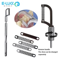 Juego de Pulido Dental, tira automática de reducción de esmalte interproximal de ortodoncia, mango de reducción de esmalte interproximal IPR