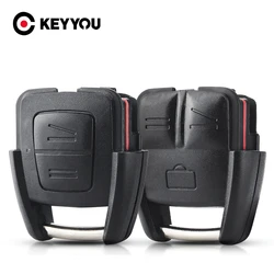 KEYYOU-carcasa para llave de coche, carcasa con botones para 2/3 OPEL, VAUXHALL, Vectra, Zafira, Omega, Astra h, j, insignia g, Mk4, B, c, mokka