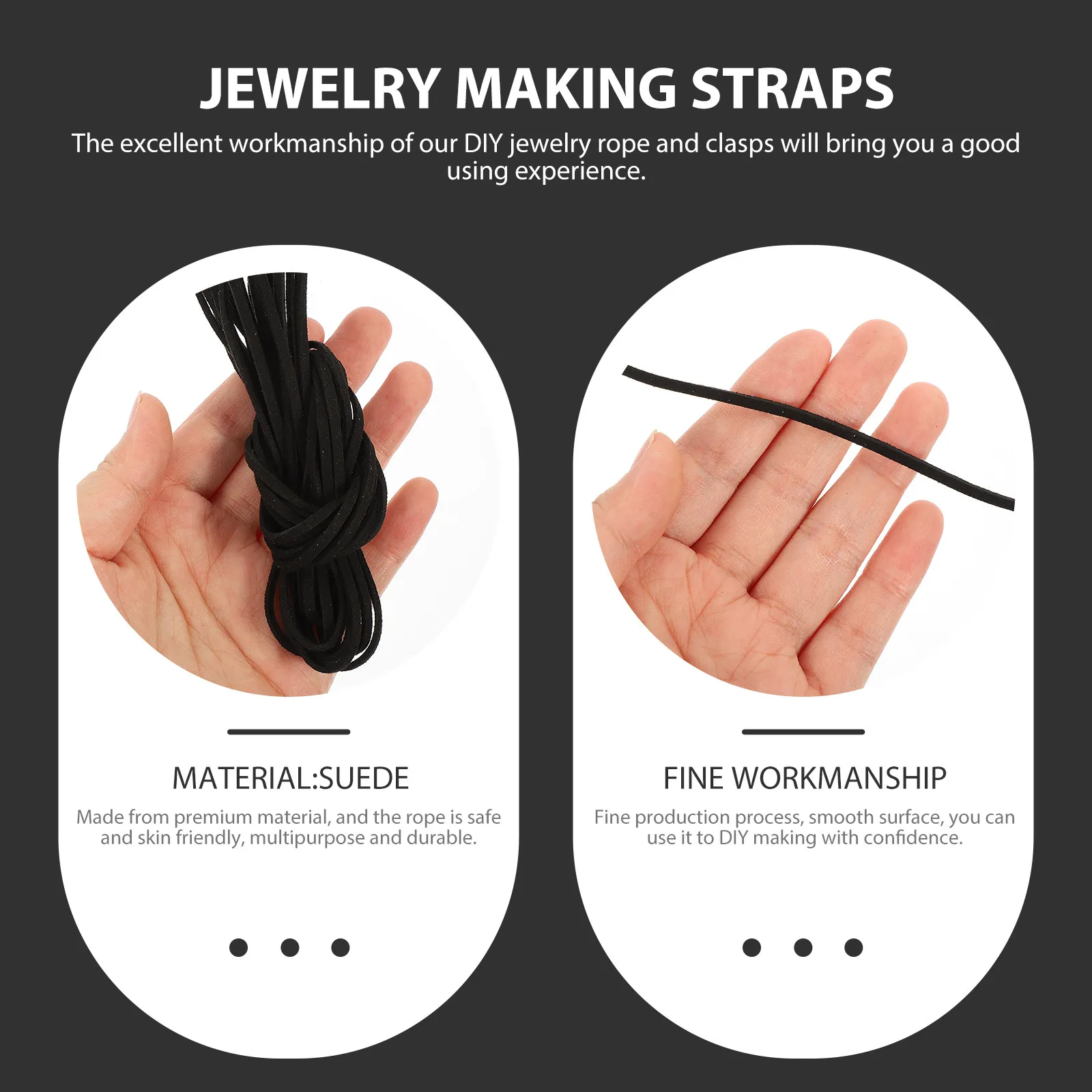 

1 Set Vintage Diy Jewelry Making Ropes Necklace Bracelet Anklet Cord Beading String Clasp Suede Rope Jewelry Crafting Supplies