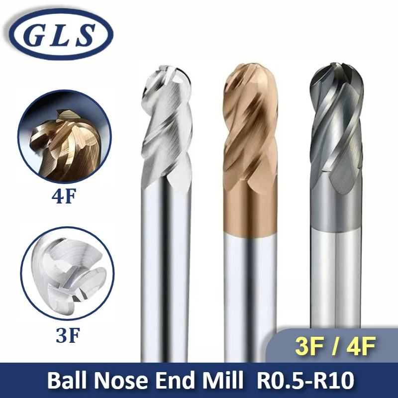 4 Flute Ball Nose E…
