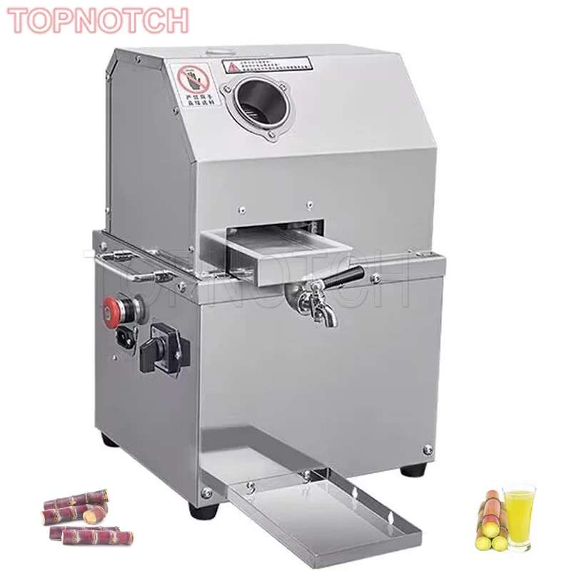 Commercial Sugarcane Juice Squeezer Automatic Electric Sugar Cane Press Juice Machine 220V