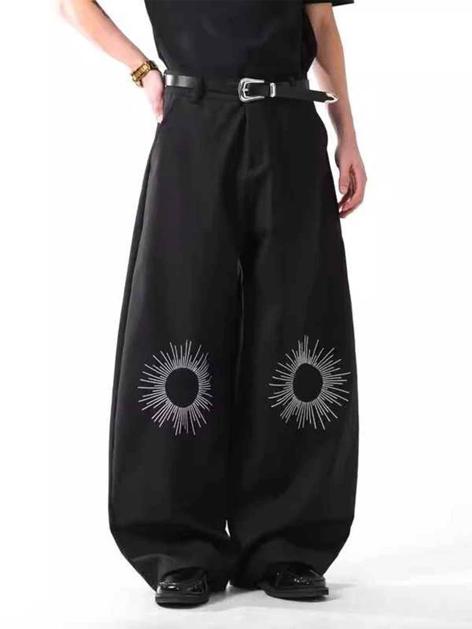 

Женские черные готические брюки Y2k с эмо-вышивкой, мешковатые костюмы в стиле Харадзюку, винтажные брюки большого размера, японская одежда в стиле 2000-х годов