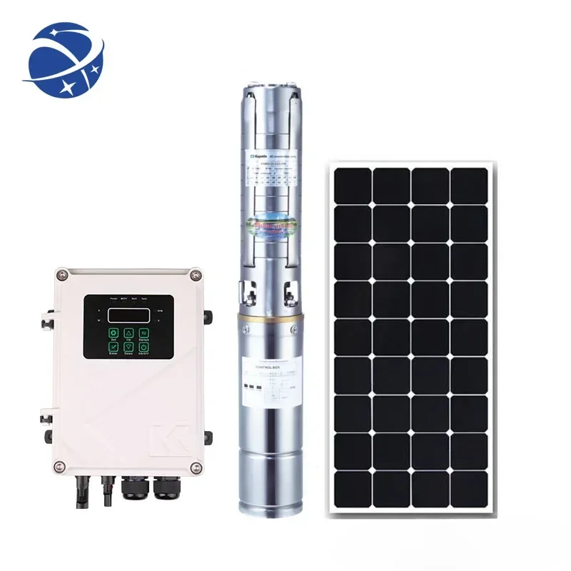 YYHC 400W DC Stainless Steel Deep Well Solar Submersible Water Pump System For Agricultural Irrigation