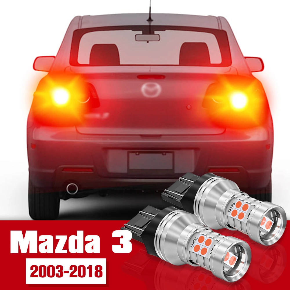 

2pcs LED Accessories Brake Light Bulb Lamp For Mazda 3 BK BL BM BN 2003-2018 2007 2008 2009 2010 2011 2012 2013 2014 2015 2016