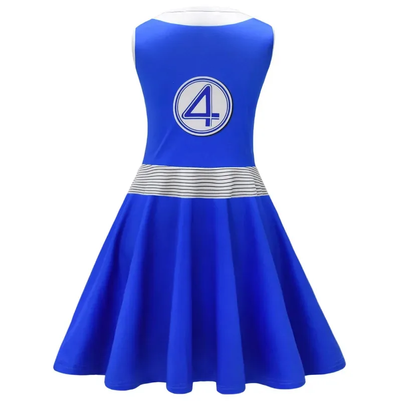 111 www The Fantastic Four First Steps Girl Halloween Fantasia فستان تنكرية زي تنكري