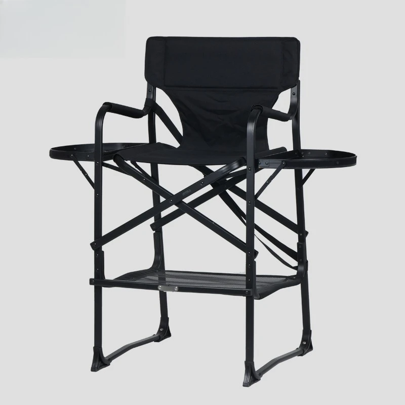 Outdoor camping folding chair aluminum alloy back chair leisure Self-driving tour director heel makeup chair