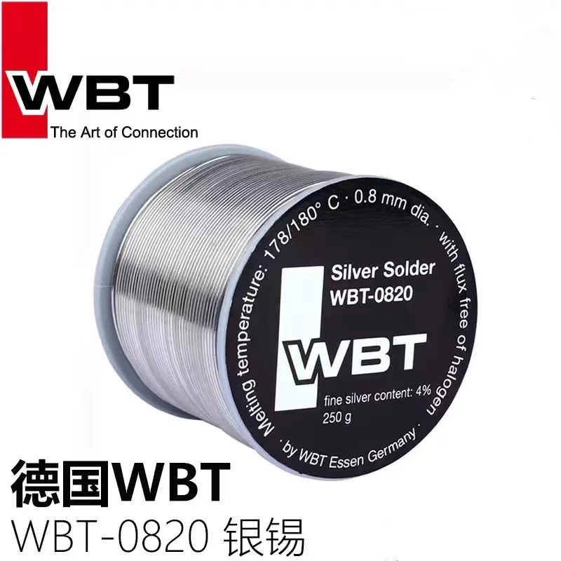 4% Ag Silver 0.8mm Original genuine German WBT 0820 audio special silver hifi fever solder wire