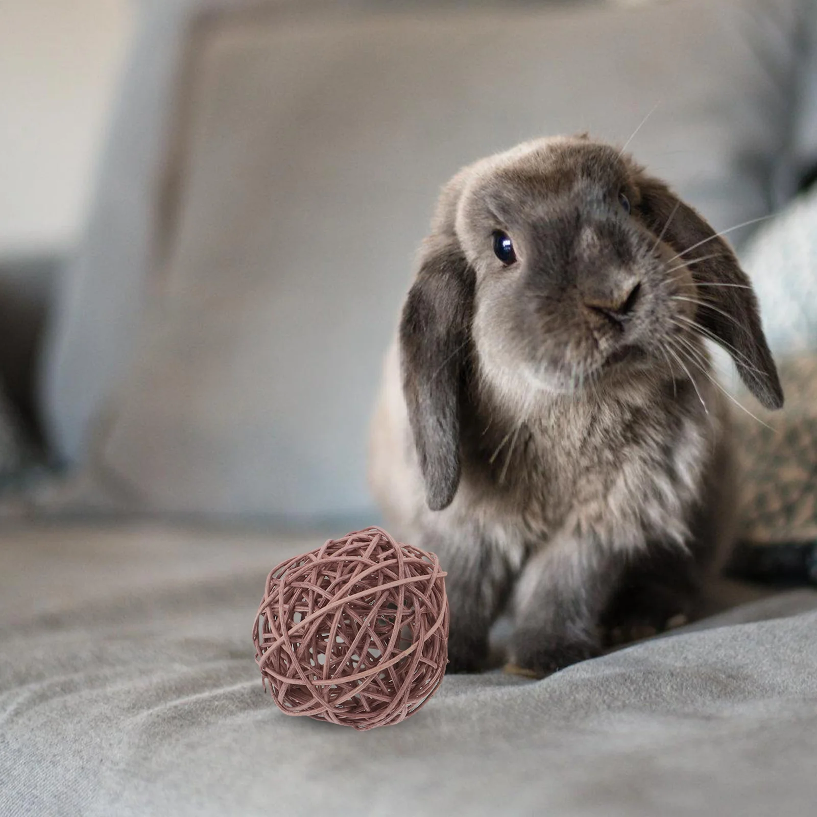 

20Pcs Sturdy Rattan Balls for Small Animals Gnawing Needs Safe Durable Exploration Encouragement Hamster Sticks