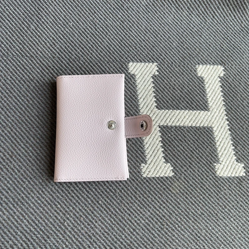 Genuine Leather Evercol round Button Coin Card Holder Bank Credit Card Coin Wallet Men's Short Wallet Pure Color Youth Wallet