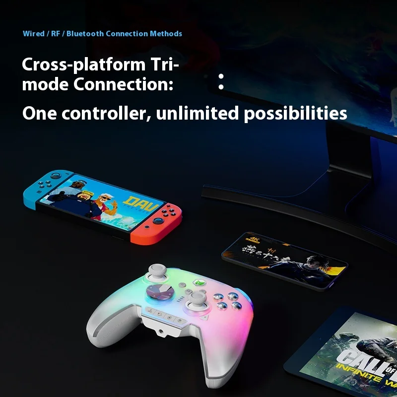 MOJHON RAINBOW 3 コントローラー Amazon.com: MOJHON Rainbow 3 Wireless Controller 2000Hz Polling