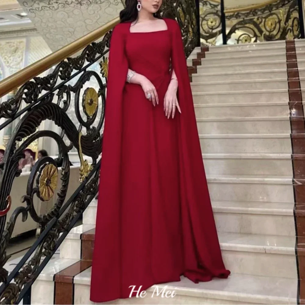 

Customized Wine Red Evening Dress Chiffon A Line Party Gowns Elegant Floor Length Prom Dress Simple فساتين سهرة