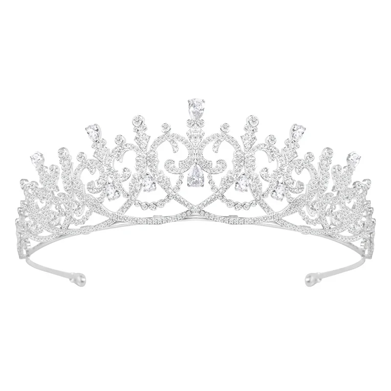 

*Luxury Cubic Zircon Wedding Bride Crown Princess Full Tiaras for Women Birthday Party Headpiece Hair Jewelry Accessories