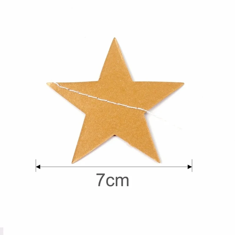 4M Helder Goud Zilver Papier Garland Star String Banners Bruiloft Verjaardag Banner Thuis Muur Opknoping Decoratie Baby Douche Gunsten