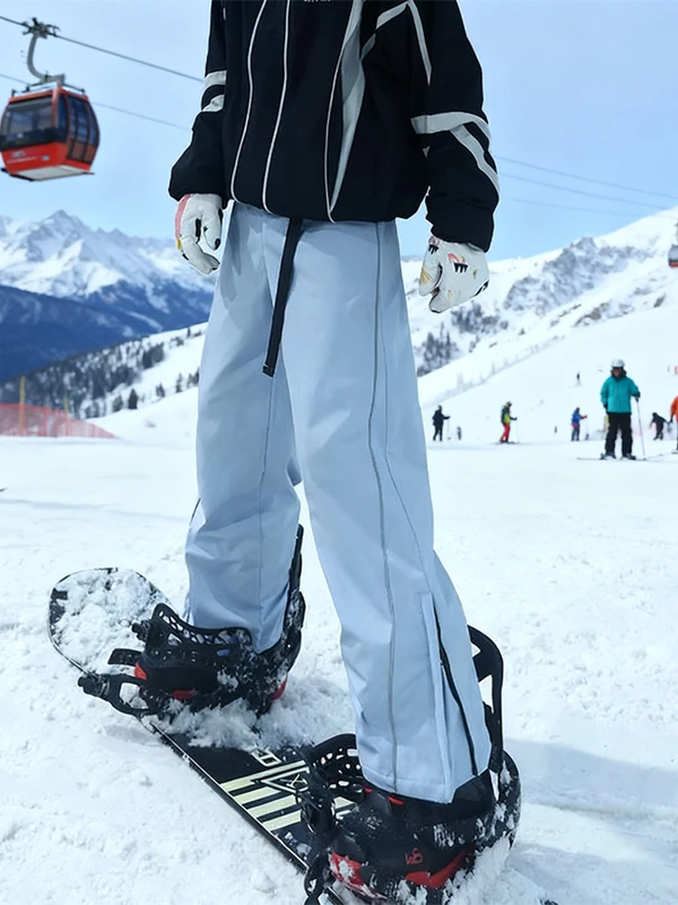 

Мужские уличные зимние лыжные брюки с подкладкой Fce, ветрозащитные водонепроницаемые теплые брюки для активного отдыха, повседневные прямые брюки