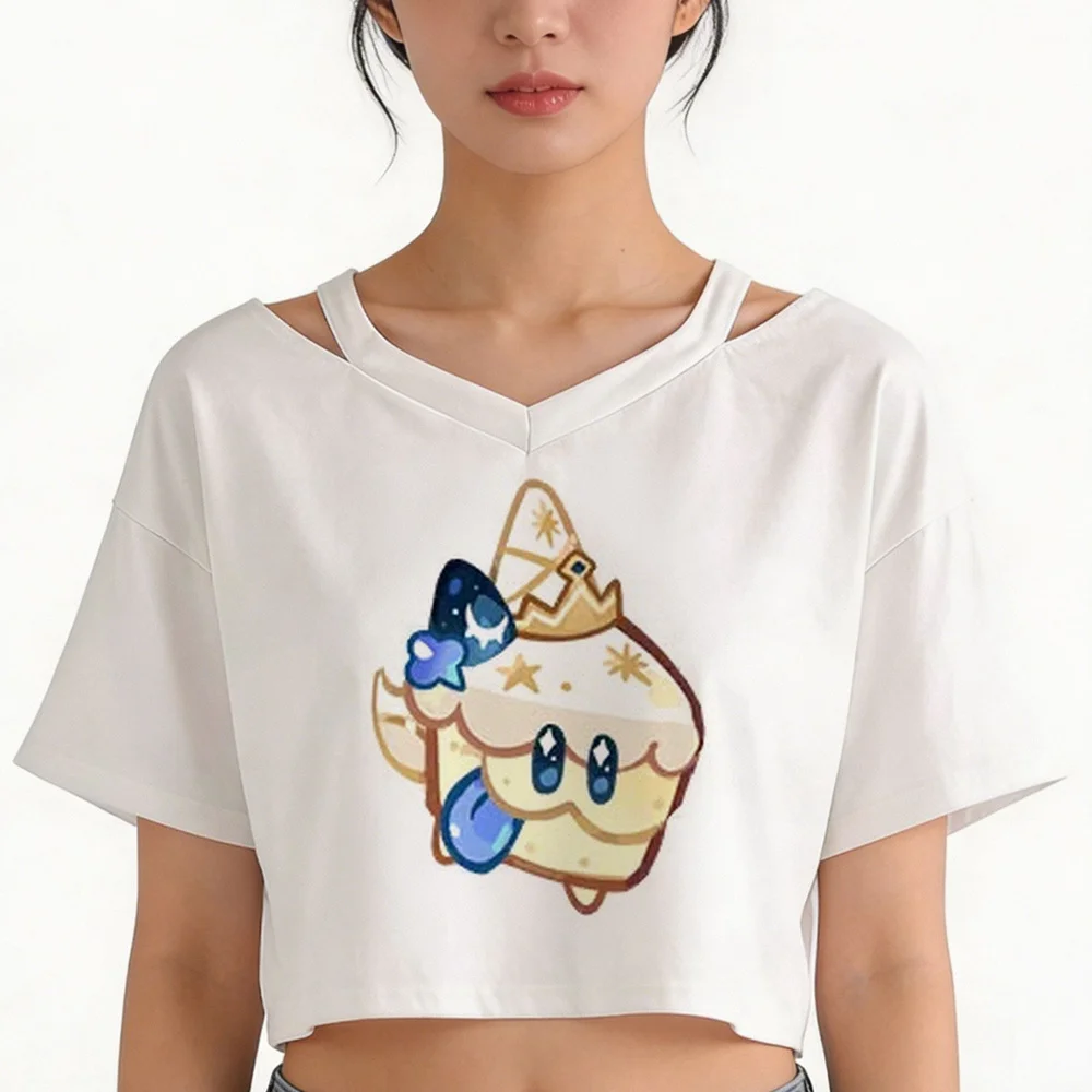 Shadow Milk Cookie cropped top female gyaru cheap manga jojifuku t-shirt emo goth party cute