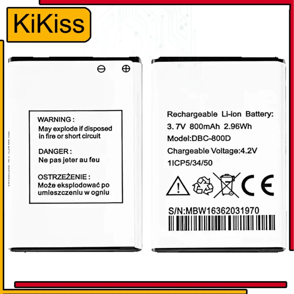 Battery DBC-800D 800mAh for Doro 500 506 508 509 510 515 6520 6030 Bateria Warranty