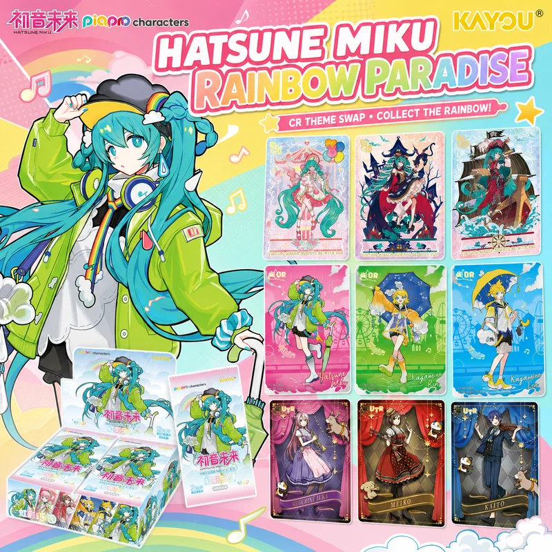 Genuine Kayou Hatsune Miku Collectible Cards 3rd Wave Official Anime Peripheral Character Trading Card Surprise Birthday Gift