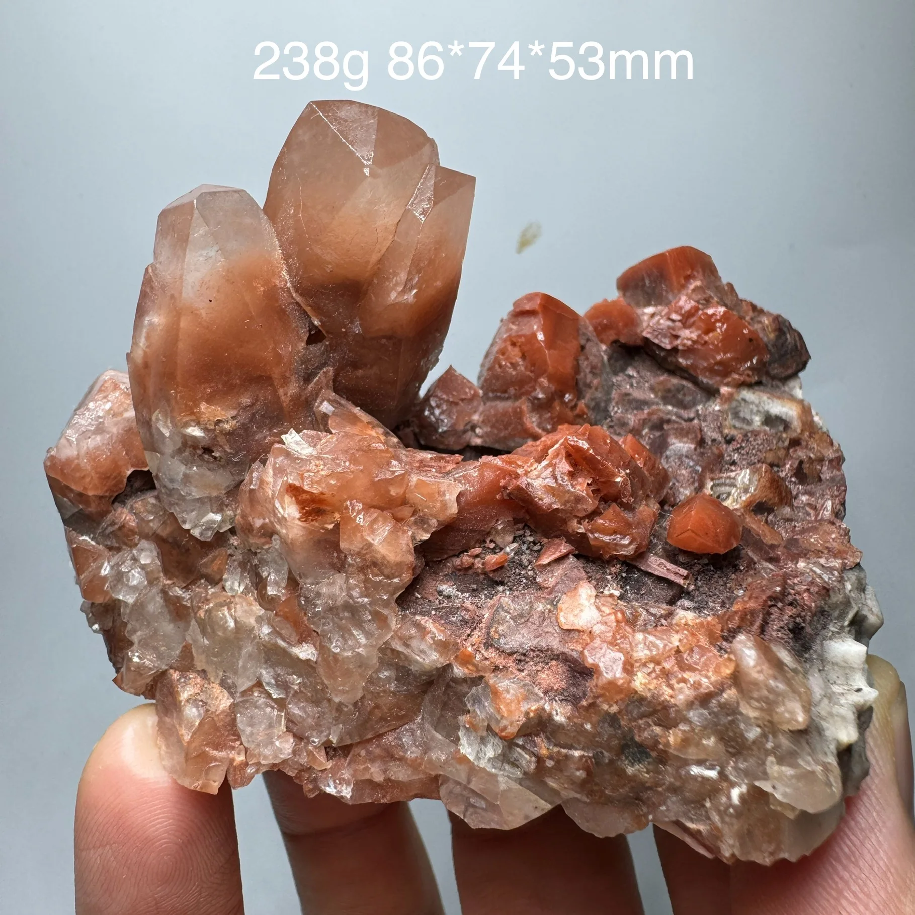 Natural HuBei Chocolate Calcite Rock Original Mineral Specimen Cures Crystal Quartz Healing Stone Home Decor