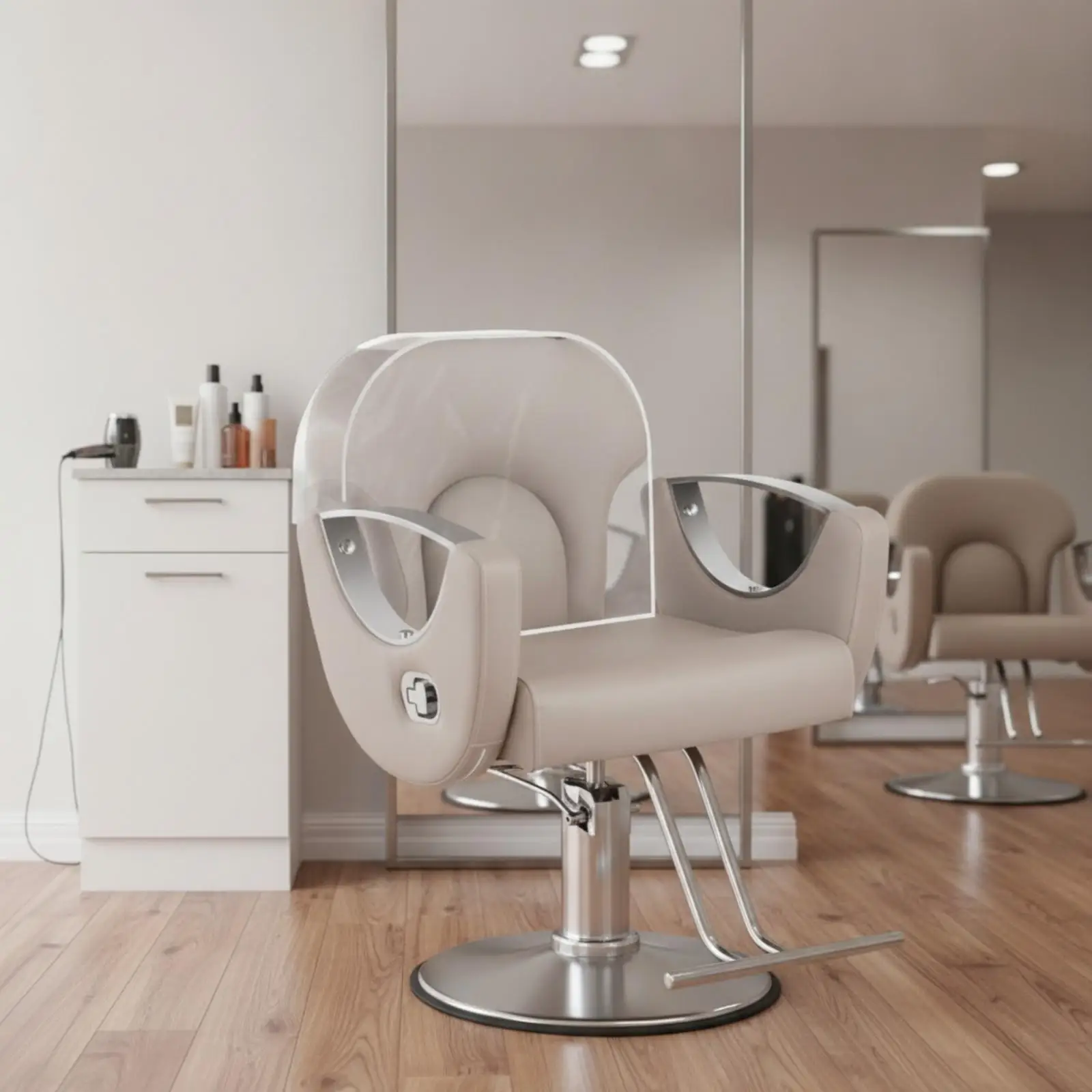 Waterproof Salon Chair Back Cover PVC Transparent Protector for Hair Salon Styling Chairs Reusable Wipe Clean Seat Shield Cover