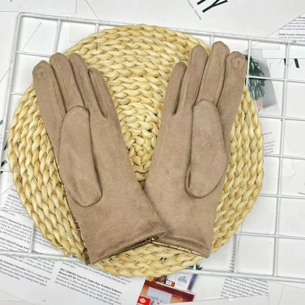 قفازات شتوية عصرية مقاومة للماء مقاومة للرياح بالإضافة إلى قفازات مخملية لركوب الدراجات، قفازات قيادة سميكة مقاومة للبرد لموسم الشتاء #5