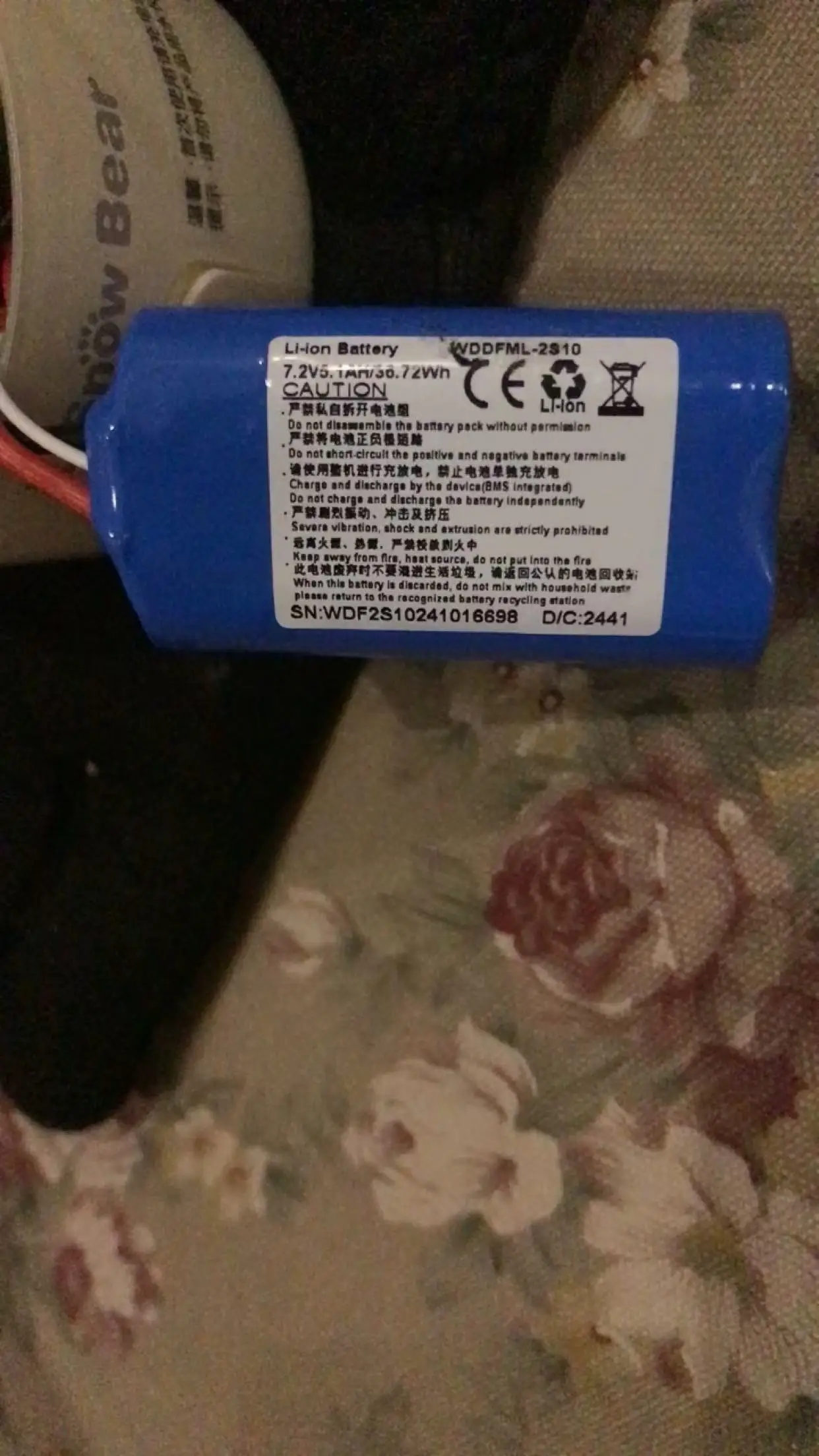 buy more will cheap Brand new genuine 18650 4400MAH with plug solder pad 7.2V equipment, medical toy circuit, two in one