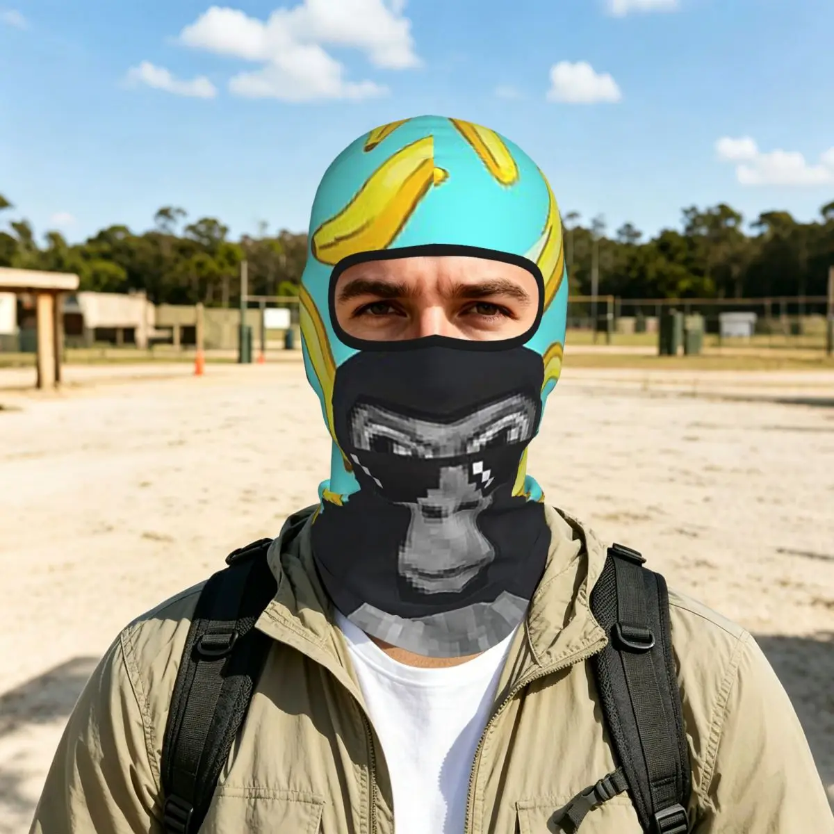 Gorilla Tag Monkey Breathable Thin Balaclava Full Face Mask Sun Protection Neck Gaiter For Motorcycle Cycling Fishing Outdoor
