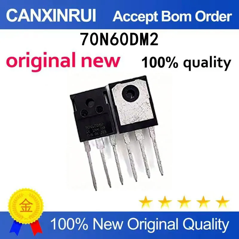 

(5-100 PCS) Brand new original STW70N60DM2 70N60DM2 TO-247 600V 66A spot chip IC