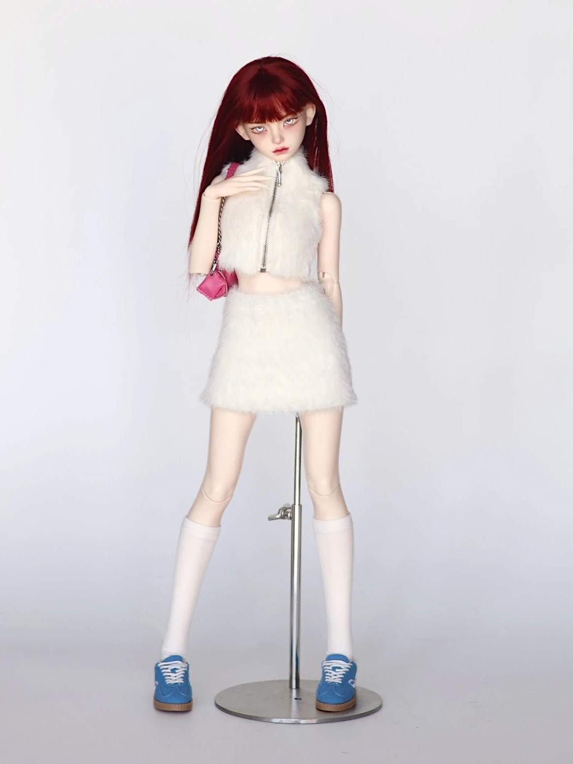 Custom Sleeveless Furry Suit For BJD Doll Clothes 1/3 1/4 MSD Minifee Smart Doll DD SD13
