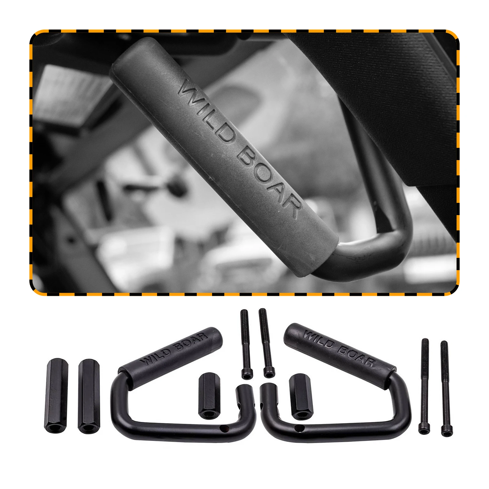 

2x Front Grip Handle For Jeep Wrangler JK limited 2007-2017 Rubicon