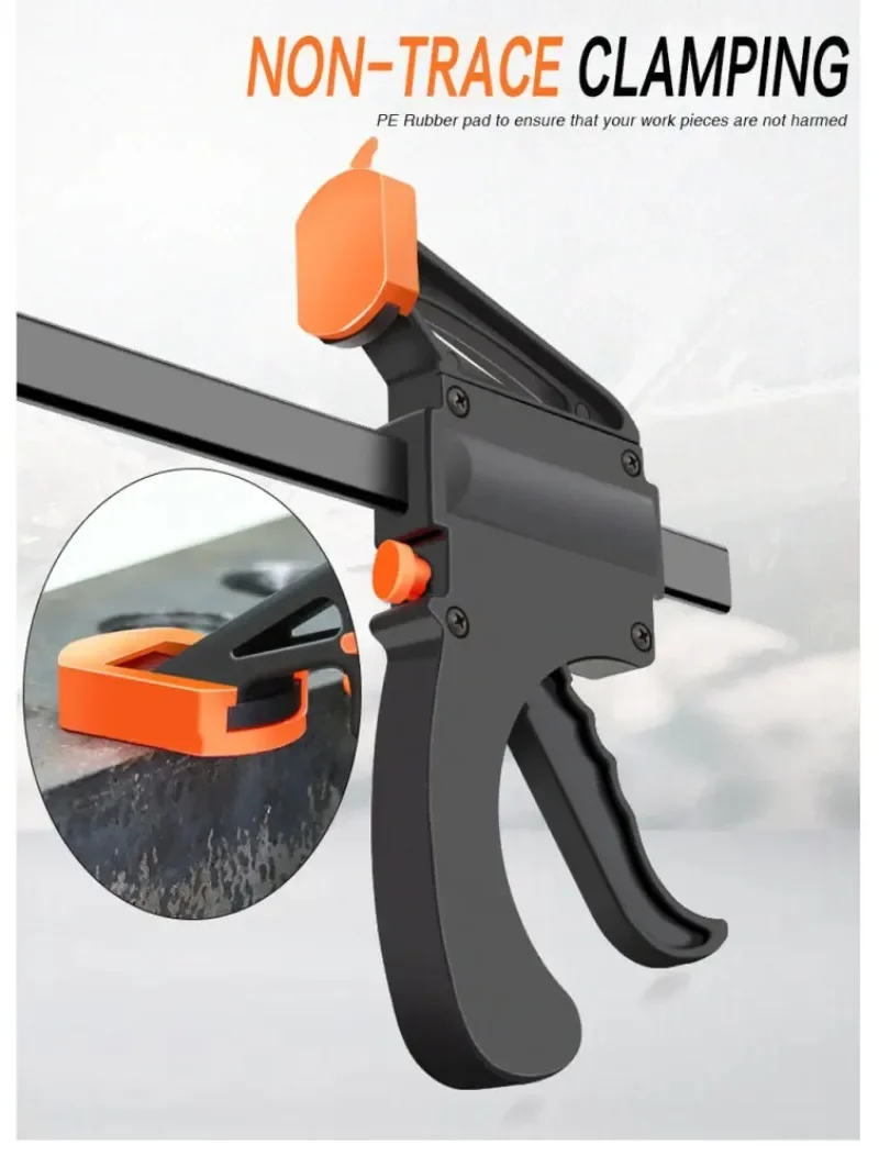 4' Houtbewerking Klem 1 Stuks Set Vast Type Quick Ratel Release Snelheid Geëxtrudeerd Nylon Werk Bar Kit Strooier Gadgets DIY Draagbare